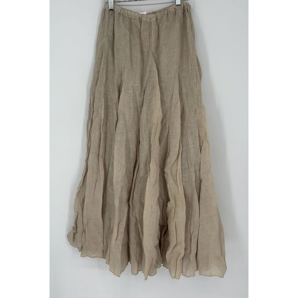 CP Shades Beige Linen Skirt
